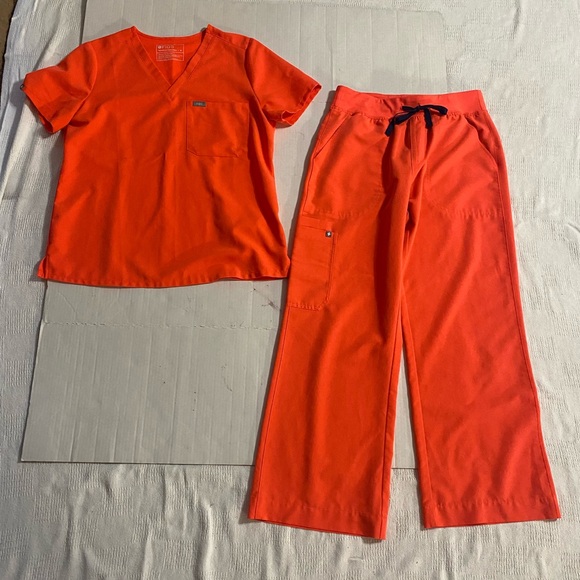 Figs Other - Figs Women's Orange Pajama Set